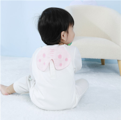 Baby Sweat Absorbent Towel *Pink+White